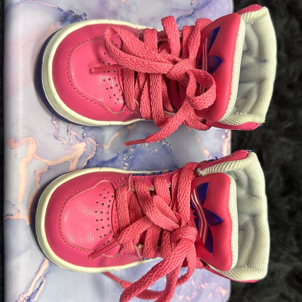 Pink adidas girls